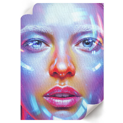 Dekoracyjny plakat ścienny Futurystyczny portret