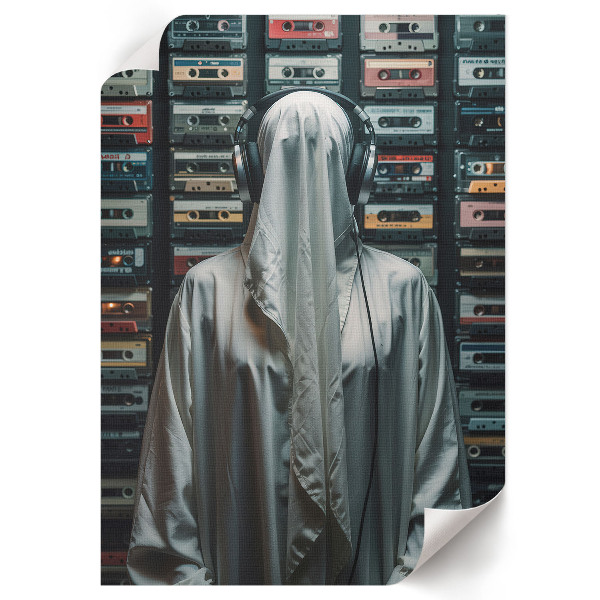 Wydruk na płótnie Kasety i muzyka