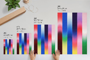 Dekoracyjny plakat ścienny Tęczowa abstrakcja