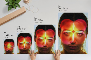 Dekoracyjny plakat ścienny Kalejdoskopowa twarz