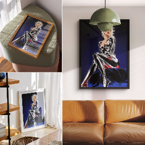 Grafika na ścianę Futurystyczna postać