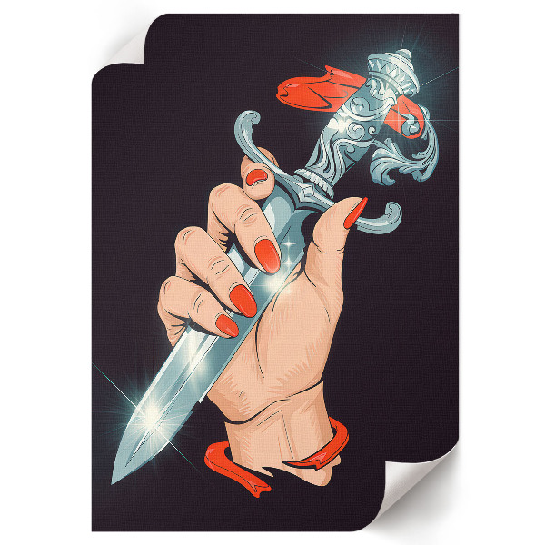 Wydruk na płótnie Niezwykły sztylet