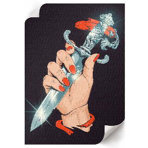 Wydruk na płótnie Niezwykły sztylet