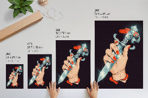 Wydruk na płótnie Niezwykły sztylet