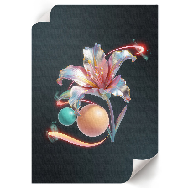 Dekoracyjny plakat ścienny Kwiat z przyszłości