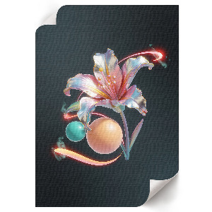 Dekoracyjny plakat ścienny Kwiat z przyszłości