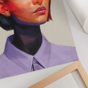 Dekoracyjny plakat ścienny Kolorowy portret