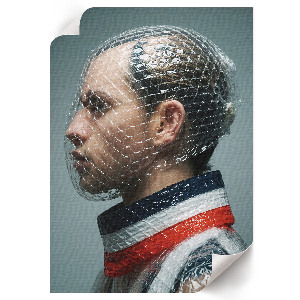 Wydruk na płótnie Futurystyczny portret