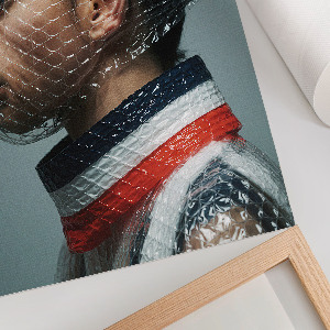 Wydruk na płótnie Futurystyczny portret