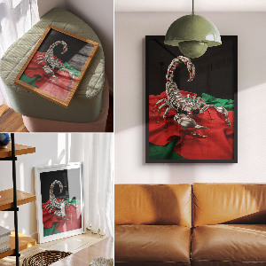 Grafika na ścianę Mechaniczny skorpion