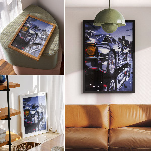 Wydruk na płótnie Nocna jazda