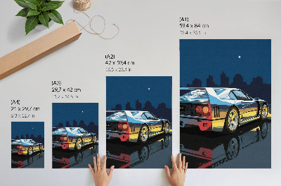 Plakat premium Motoryzacja noc