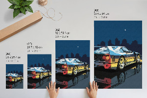 Plakat premium Motoryzacja noc