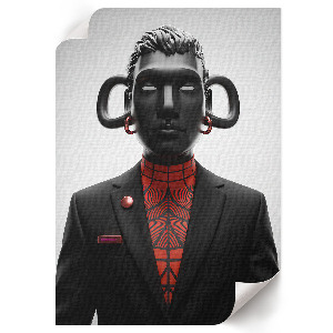 Dekoracyjny plakat ścienny Nowoczesna rzeźba