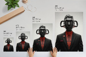 Dekoracyjny plakat ścienny Nowoczesna rzeźba