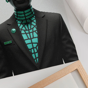 Grafika na ścianę Futurystyczna rzeźba