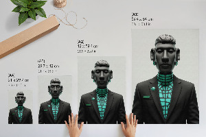 Grafika na ścianę Futurystyczna rzeźba