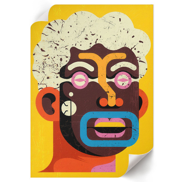 Plakat premium Abstrakcyjny portret