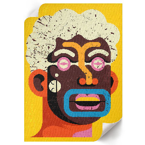 Plakat premium Abstrakcyjny portret