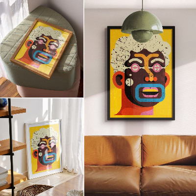 Plakat premium Abstrakcyjny portret
