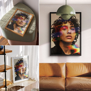 Dekoracyjny plakat ścienny Kolorowa energia