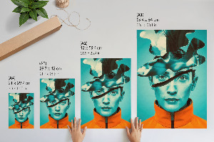 Grafika na ścianę Surrealistyczny portret