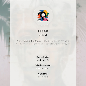 Dekoracyjny plakat ścienny Pustynia i postać