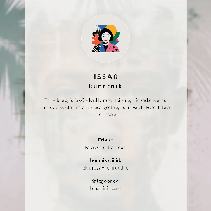 Dekoracyjny plakat ścienny Pustynia i postać