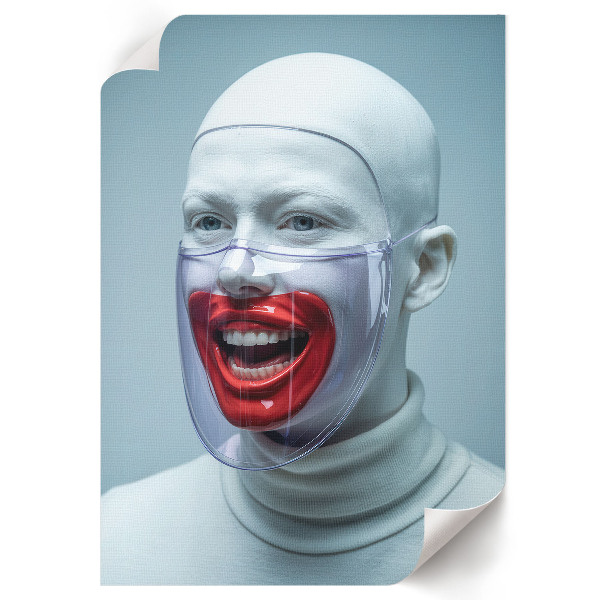 Grafika na ścianę Futurystyczna twarz