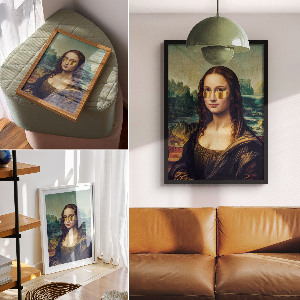 Wydruk na płótnie Współczesna Mona Lisa