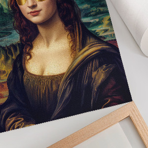 Wydruk na płótnie Współczesna Mona Lisa