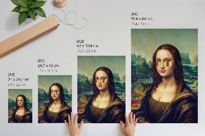 Wydruk na płótnie Współczesna Mona Lisa