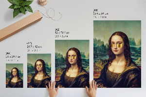 Wydruk na płótnie Współczesna Mona Lisa