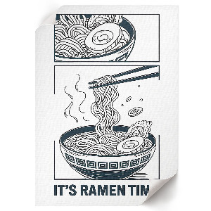 Wydruk na płótnie Ramen komiks
