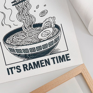 Wydruk na płótnie Ramen komiks