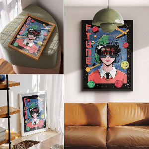 Plakat premium Future anime