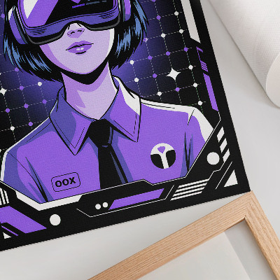 Dekoracyjny plakat ścienny Futurystyczna wizja