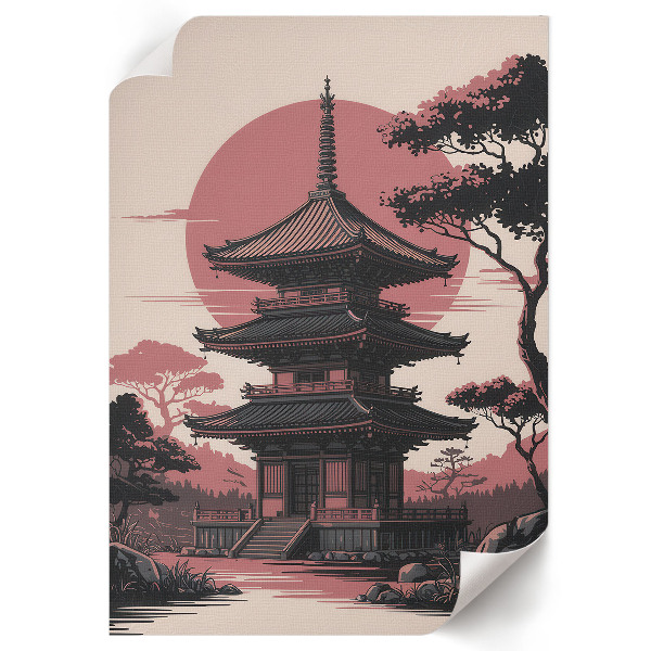 Wydruk na płótnie Świątynia w Azji