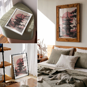 Wydruk na płótnie Świątynia w Azji