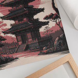 Wydruk na płótnie Świątynia w Azji