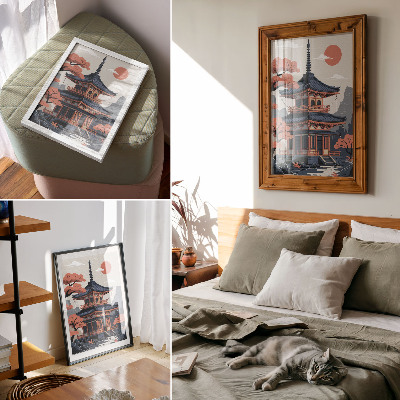 Plakat premium Świątynia w Japonii