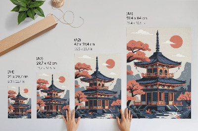 Plakat premium Świątynia w Japonii