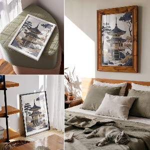 Wydruk na płótnie Japońska świątynia