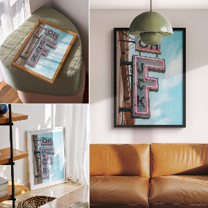 Plakat premium Neonowy szyld