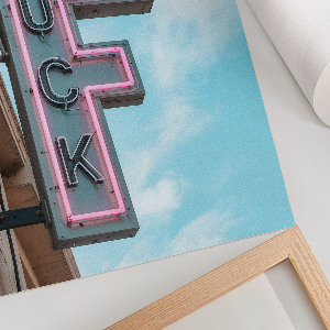 Plakat premium Neonowy szyld