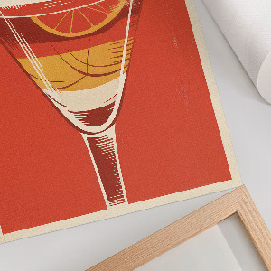 Dekoracyjny plakat ścienny Vintage koktajl