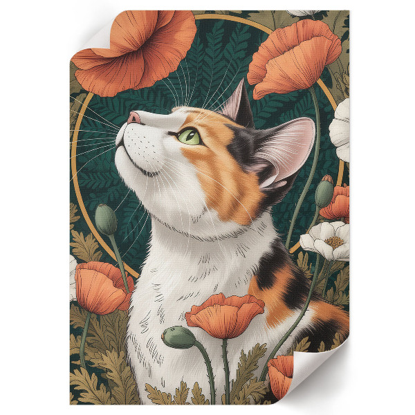 Grafika na ścianę Kocia magia