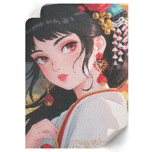 Dekoracyjny plakat ścienny Spojrzenie anime