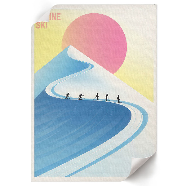 Plakat dekoracyjny Górski plakat