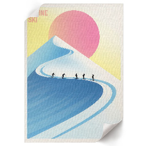 Plakat dekoracyjny Górski plakat